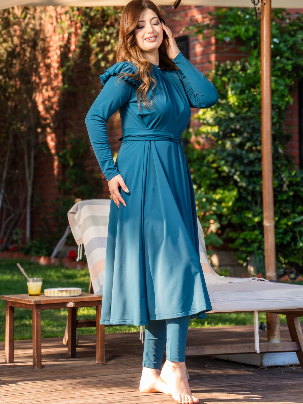 BURKINI MAXI PEARL BLUE